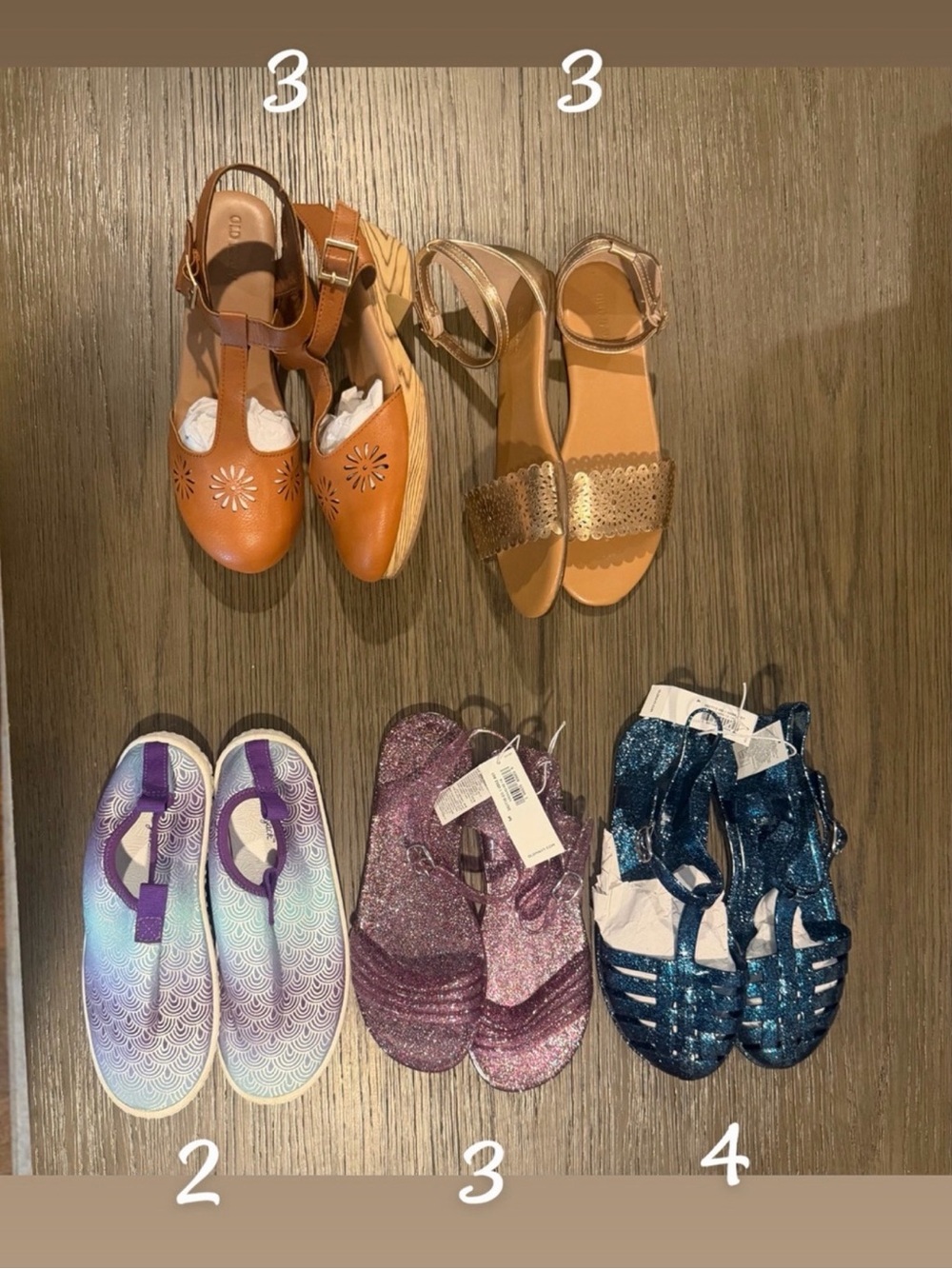 Old Navy & Cat&Jack Sandal Bundle